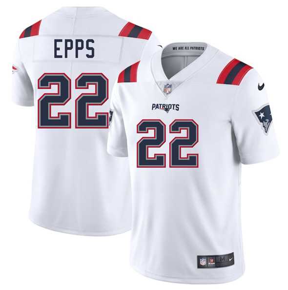 Men & Women & Youth New England Patriots #22 Marcus Epps White 2025 Vapor Limited Stitched Jersey
